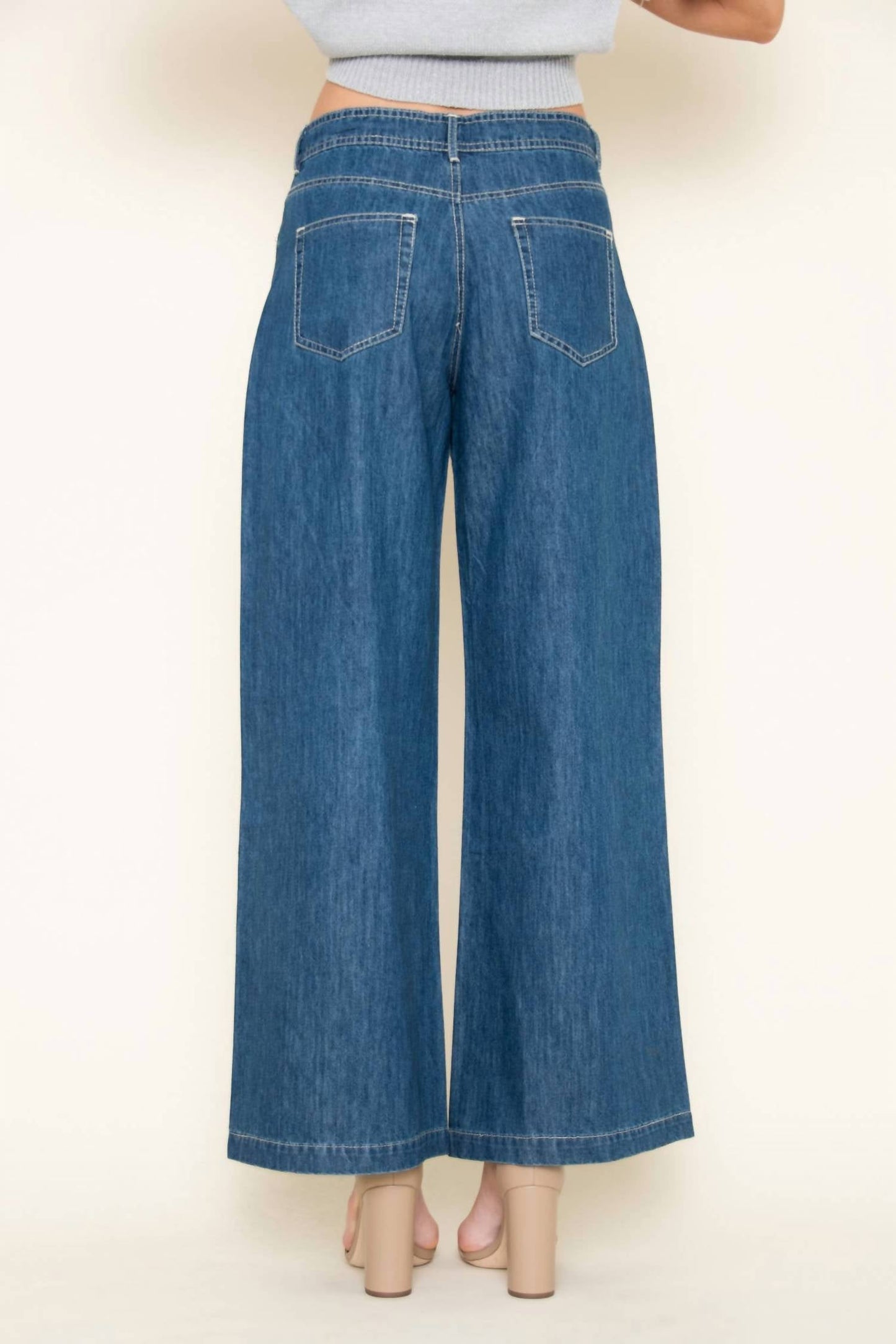 Fore Collection - Drawstring Waist Wide Leg Pants