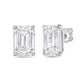Diana M Jewels - 8.00 Cts Lab Grown Emerald Cut Stud Earrings