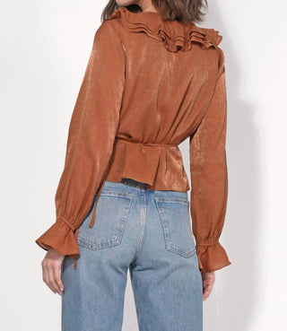 Adelyn Rae - Ayesha Ruffled Blouse