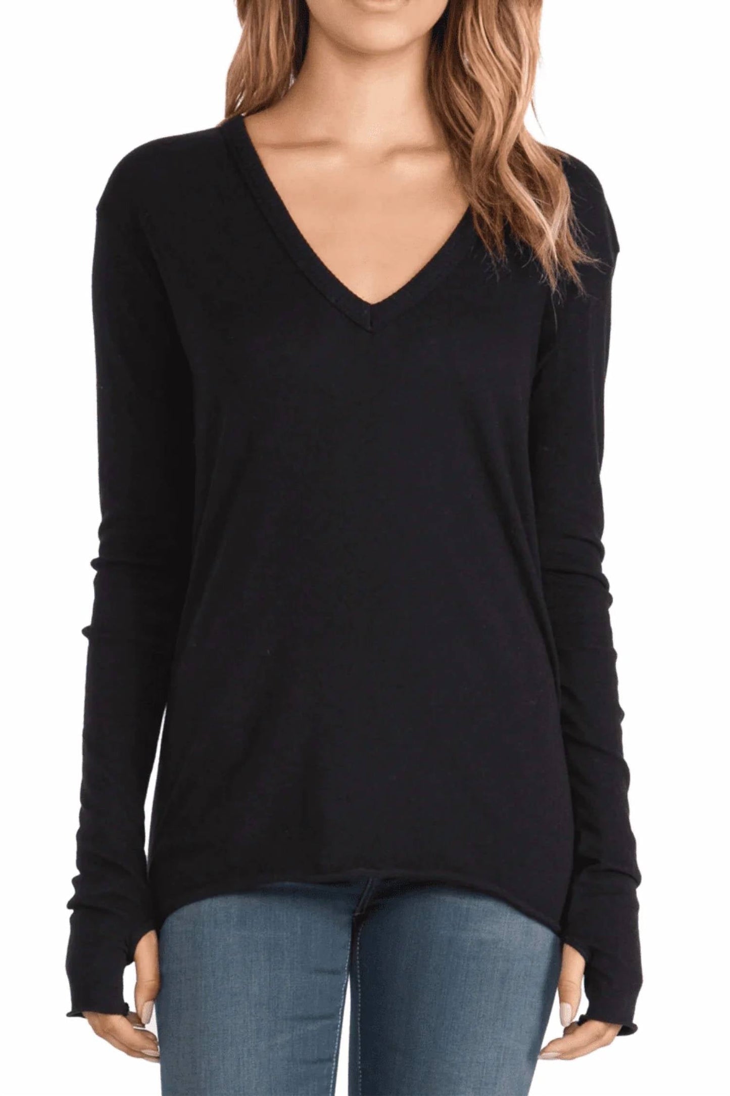 Enza Costa - CASHMERE LOOSE LONG SLEEVE TEE
