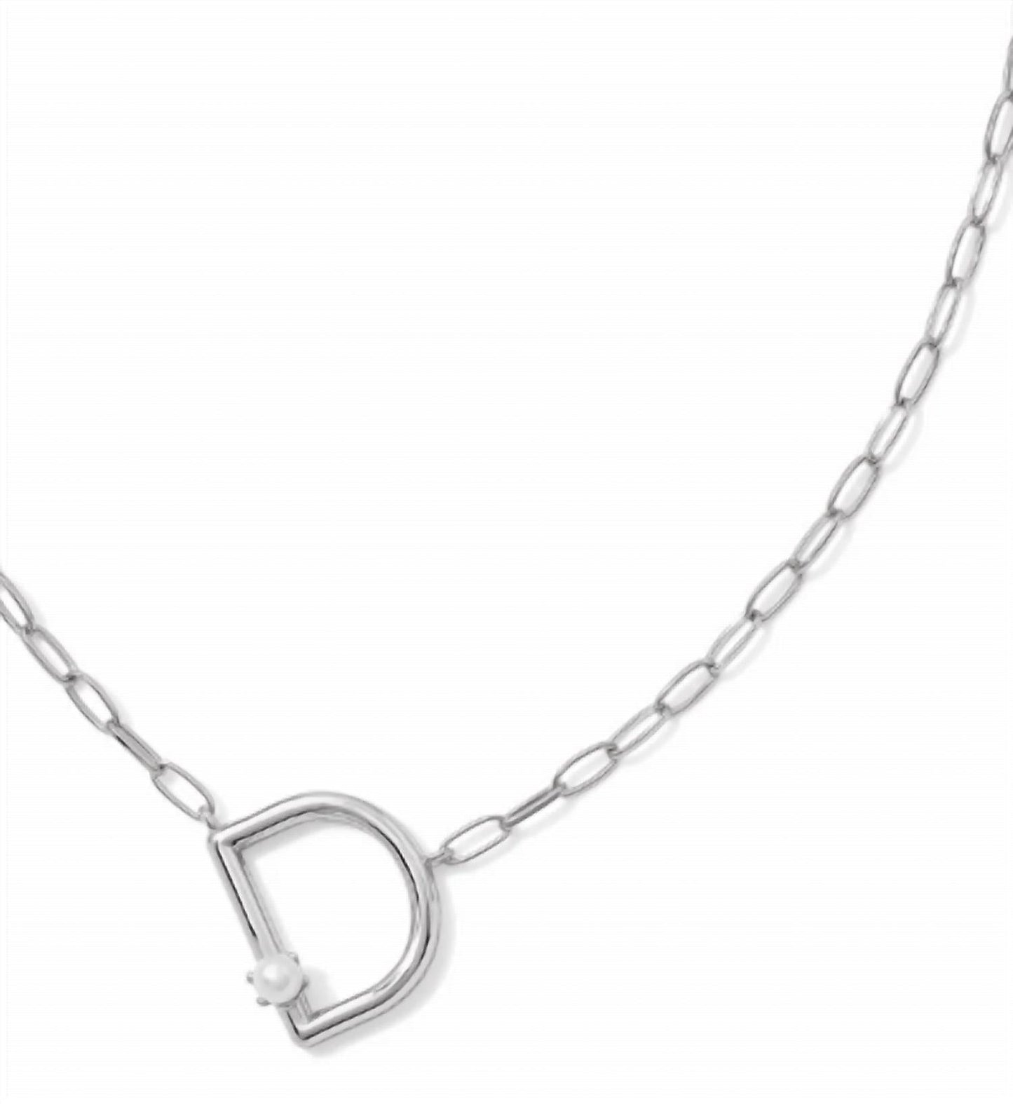 Kendra Scott - Women's Pearl Letter D Pendant Necklace