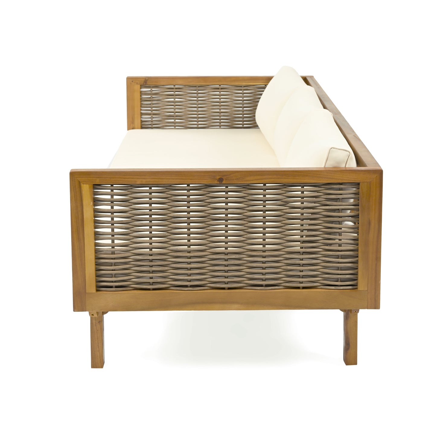 Claremont 3-Seater Daybed and Acacia Wood Patio Table Set