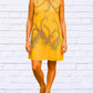 Diva Usa - Paisley Print Chiffon Frill Dress