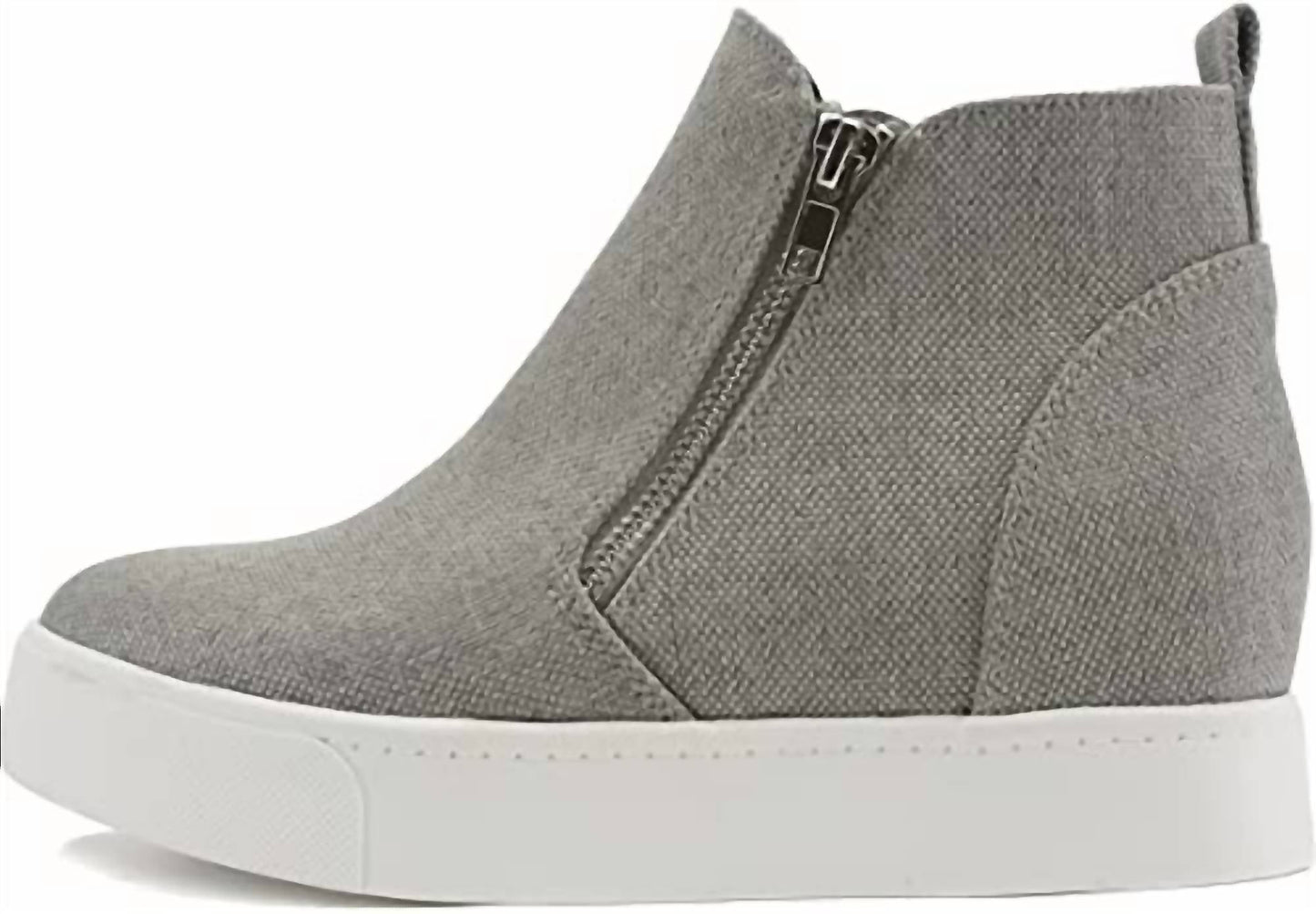 Soda - Women's Taylor Nubuck Hight Top Slip On Rounded Toe Fashion Sneakers