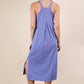 Very J - V Neck Sleeveless Casual Comfy Midi Dress