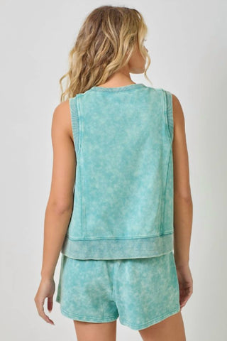 Mystree - Bowie Sleeveless Terry Top