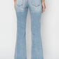 Risen - High Rise Ankle Wide Straight Cut Jeans