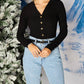 Buddylove - HOLLY LONG SLEEVE BUTTON UP BODYSUIT