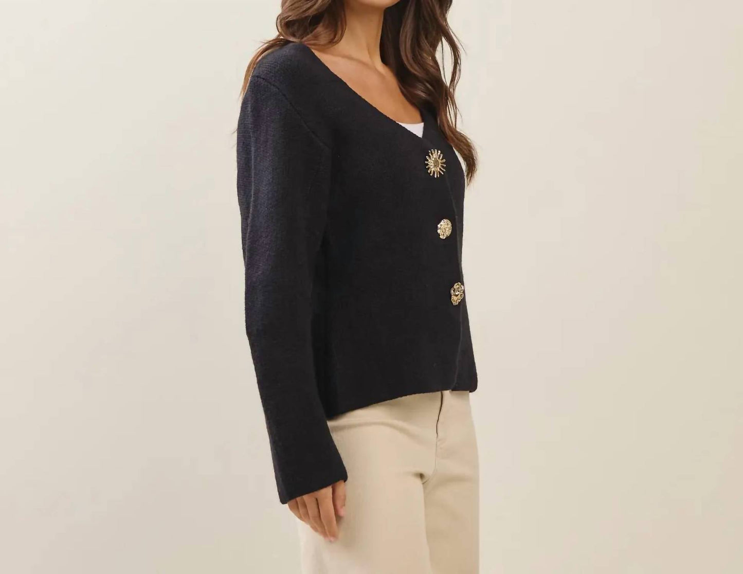Able - Jewel Botton Cardigan