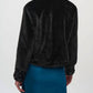 Joseph Ribkoff - Sequined Faux Fur Jacket