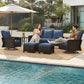 TL A Three-Seater Sofa and Outdoor Seating Set