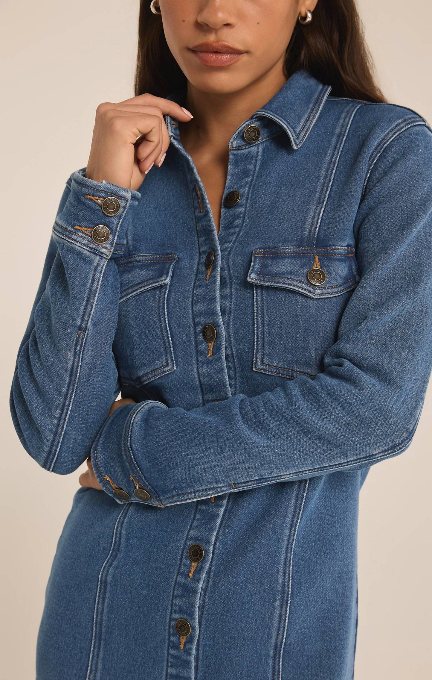 Z Supply - Candice Knit Denim Dress