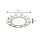 Palm Tree Design 9" Acrylic Dinner Plates (Set of 4)