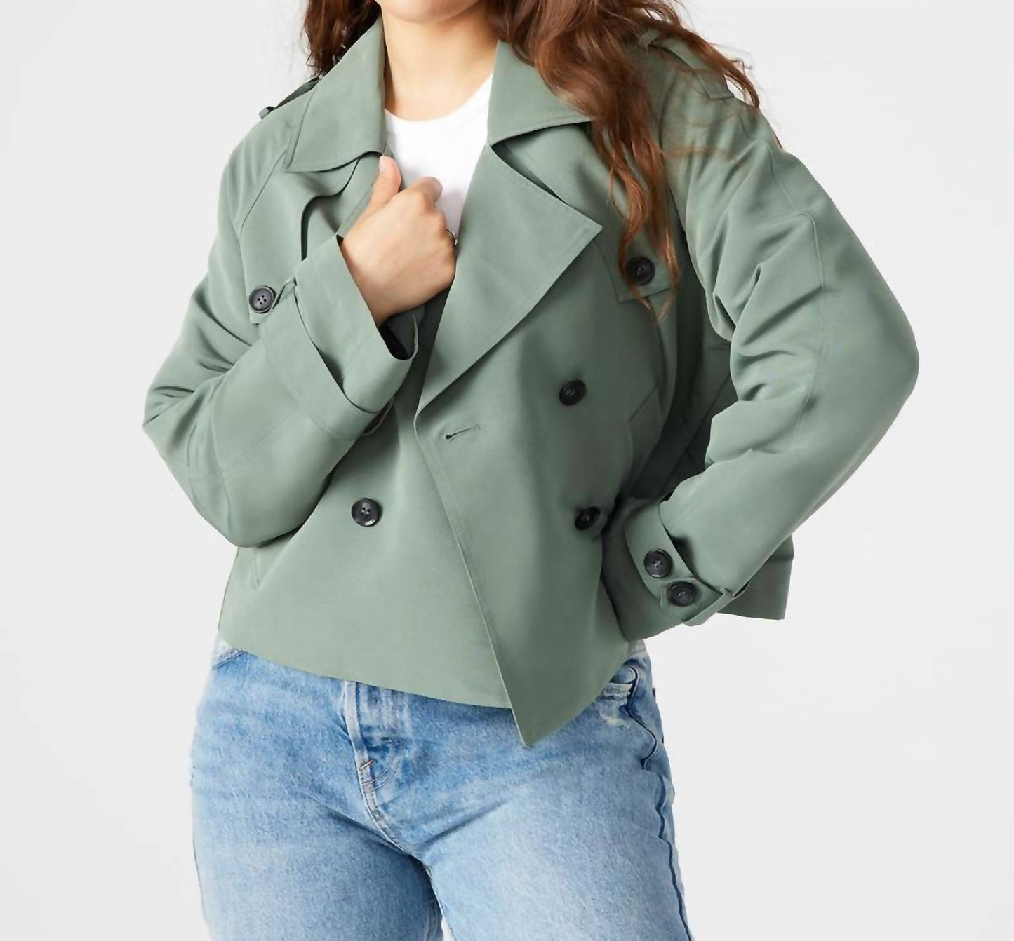 Steve Madden - Sirus Cropped Trench Jacket
