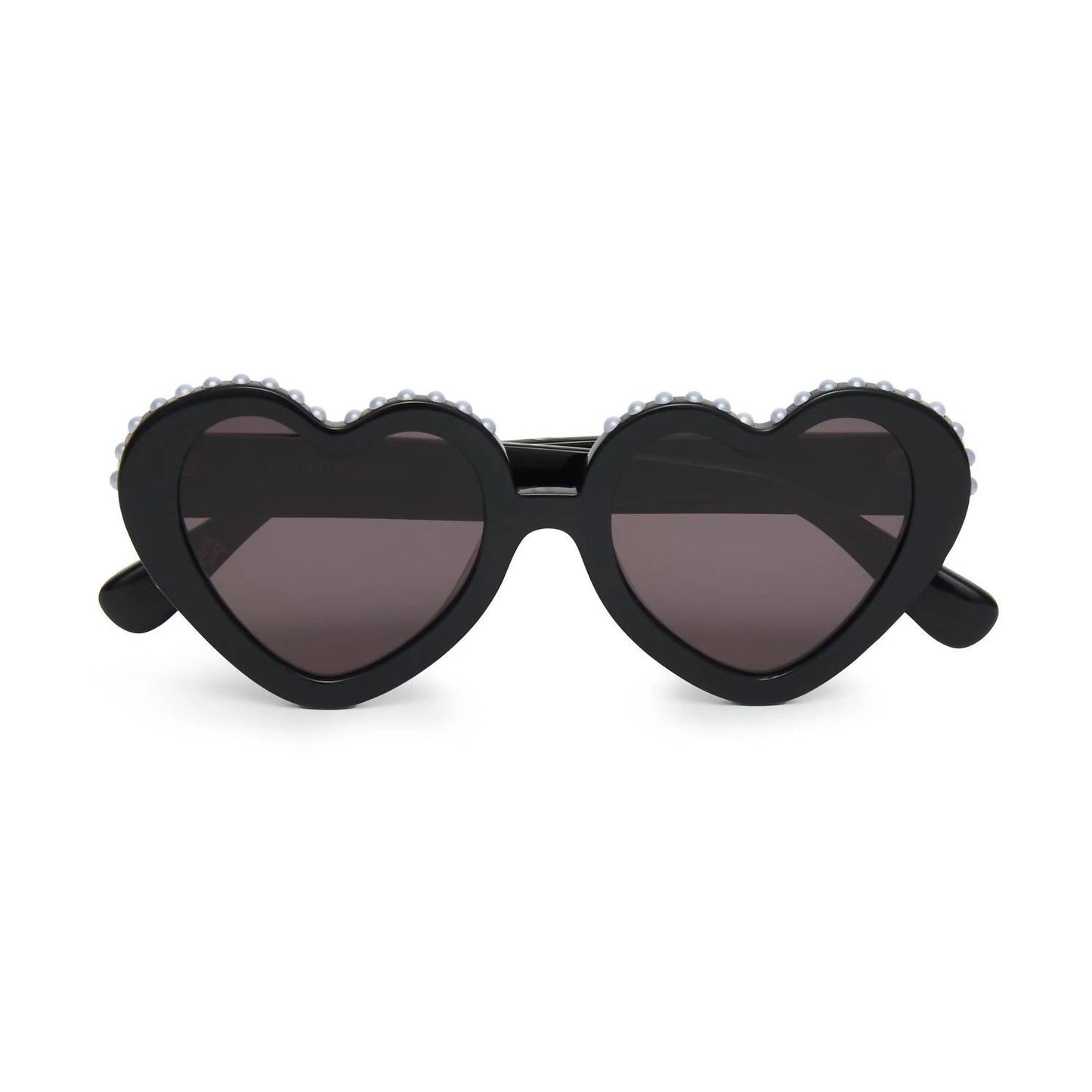 Lele Sadoughi - Women's Heart Non Polarized Pearl Sweetheart Sunglasses
