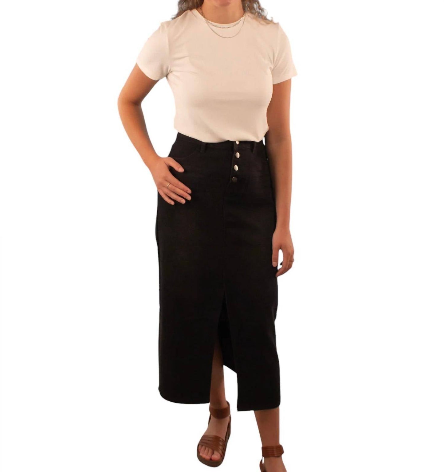 Mikarose - Ruby Maxi Denim Skirt