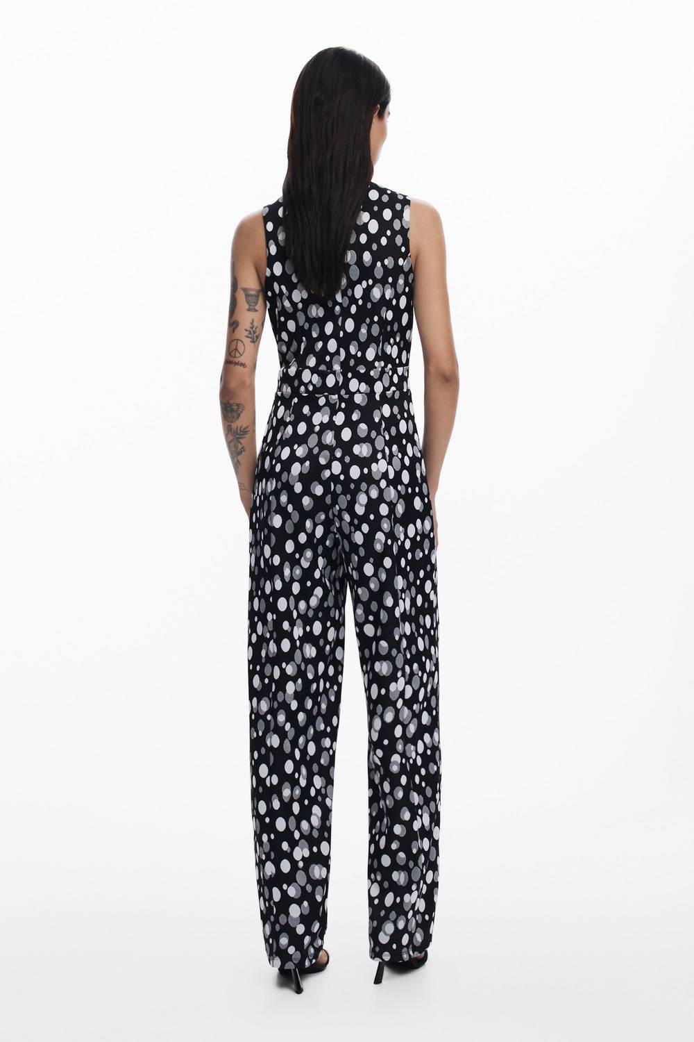 Desigual - Dotty Mock Neck Jumpsuit