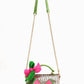 America & Beyond - Women's Glam Doll Floral Top Handle Bag