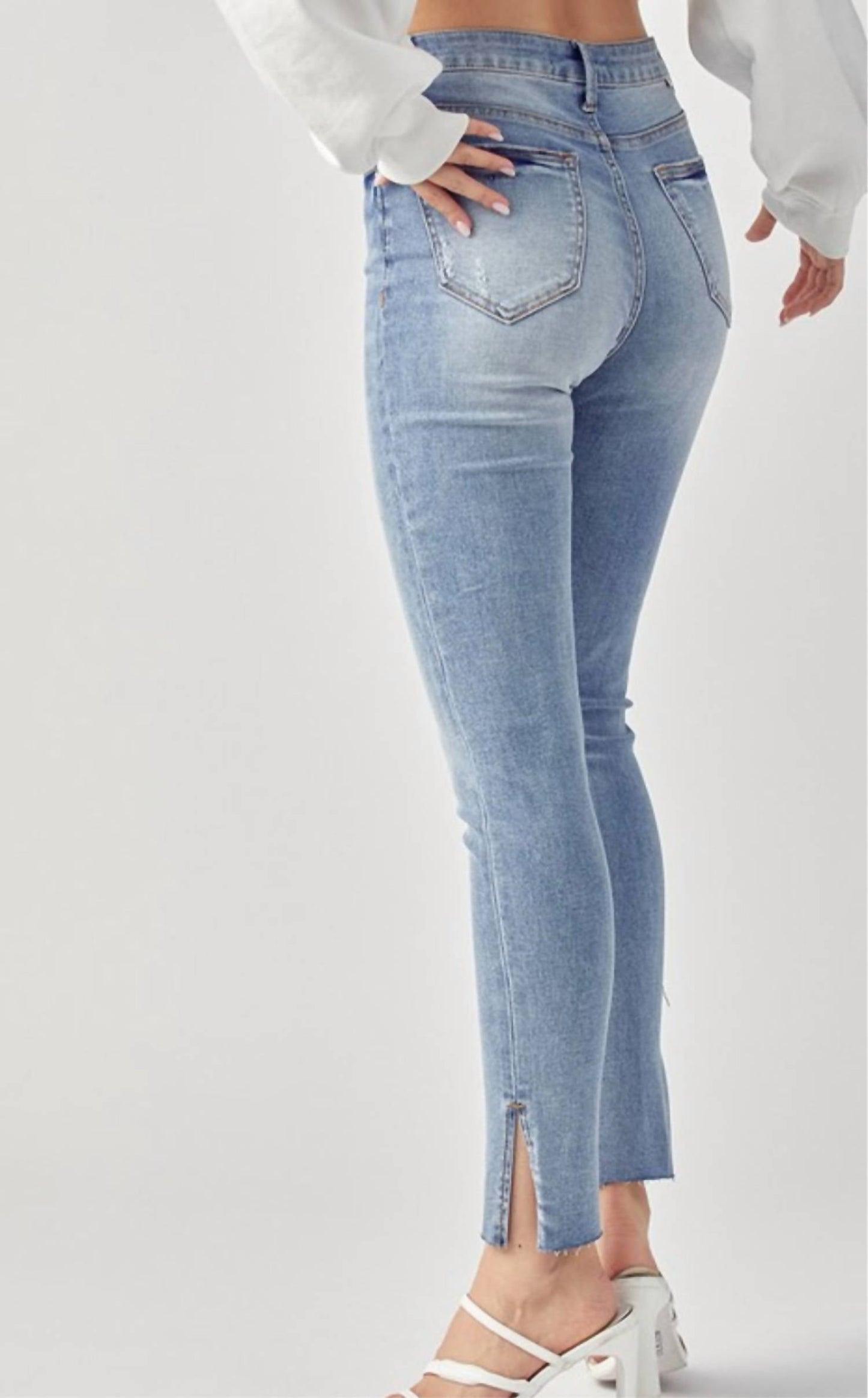 Risen - High Rise Relaxed Fit Skinny Jeans
