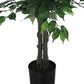 58" Tall Artificial Ficus Tree Indoor Faux Plant