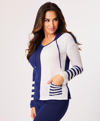 French Kyss - V-neck Long Sleeve Hoodie