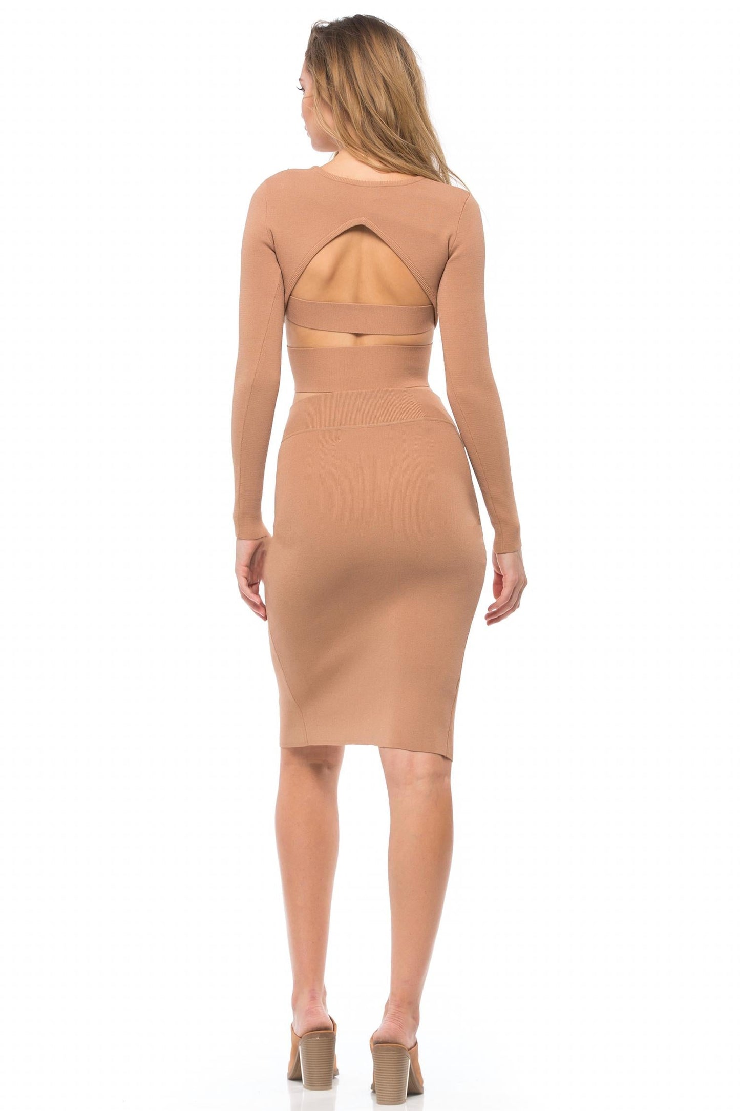 Kendall + Kylie - Compact Overlap Pencil Skirt