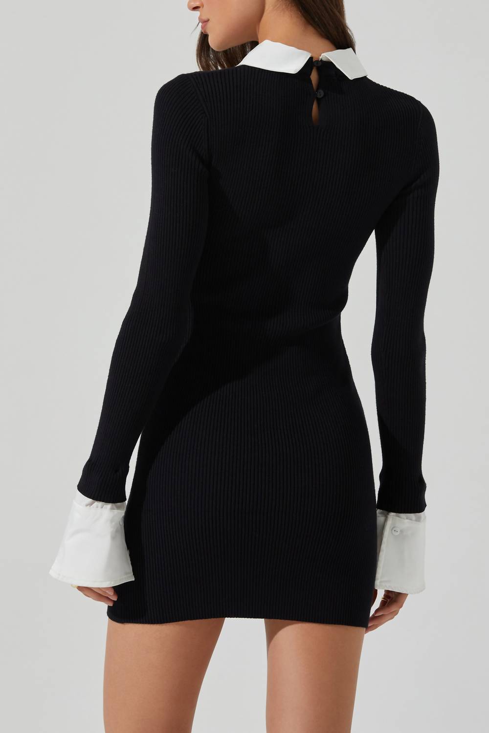 Astr - Alexia Collar And Cuffs Mini Dress
