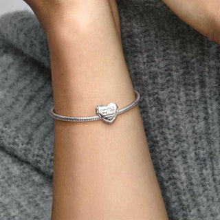 Pandora - Flower & Bow Heart Charm