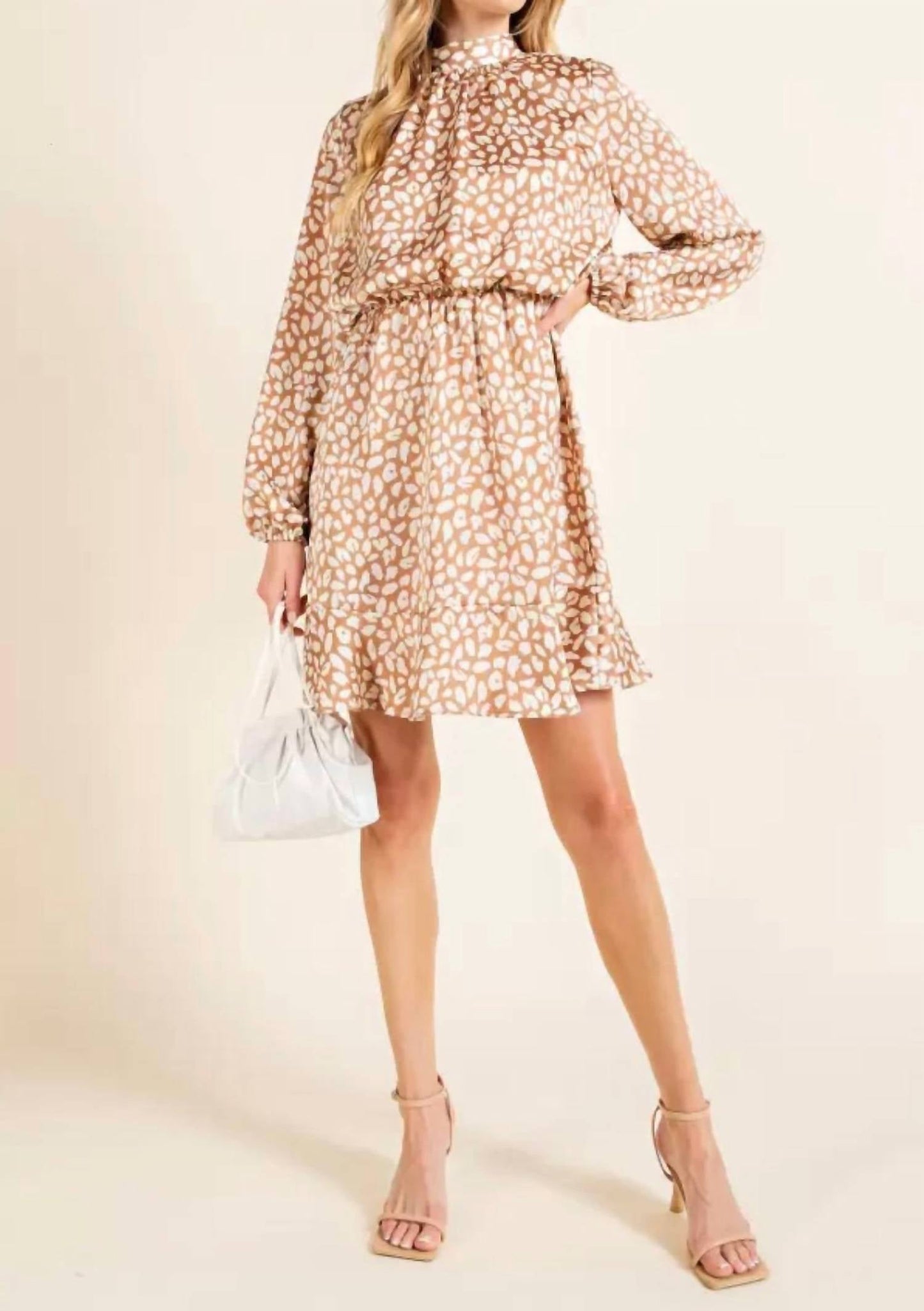143 Story - Leopard Satin Mini Dress (plus Size)