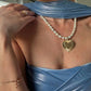 Eklexic - Women's Pearl & Hildegard Pendant Necklace