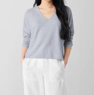 Eileen Fisher - Organic Linen Cotton V-Neck Top
