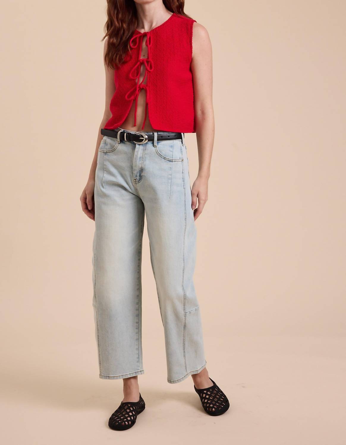 Miou Muse - Noami Cardi Tie Top