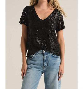 Z Supply - Marbella V-neck Sequin Top