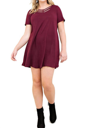 Entro - Modal Strappy Tee Shirt Dress - Plus