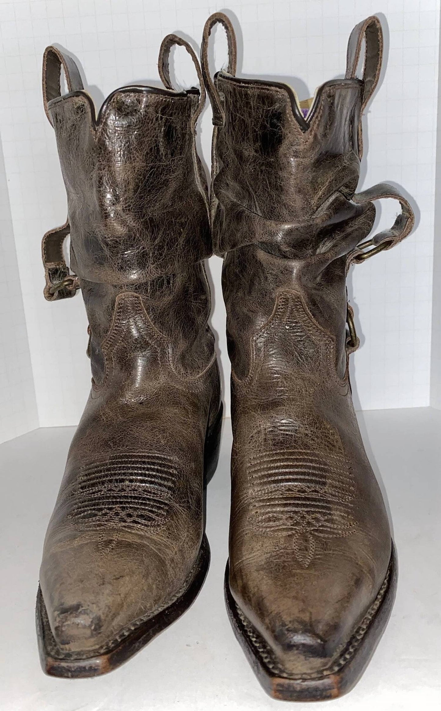 Double-H Boots - Women’s Leather Mid Calf Cowboy Boots