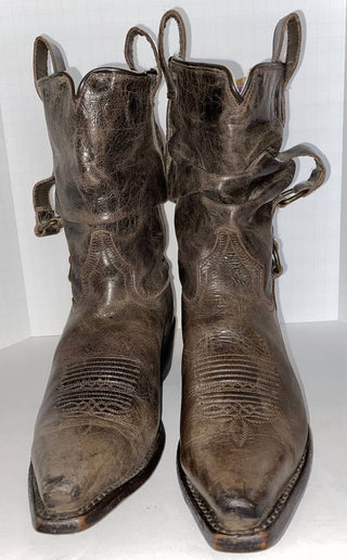 Double-H Boots - Women’s Leather Mid Calf Cowboy Boots