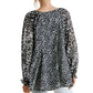 Umgee - Dalmatian Balloon Ruffle Sleeve Top
