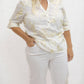 Charlie B - Women's Embroidered Popover Blouse