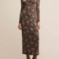 Z Supply - Exhale Sable Floral Midi Dress