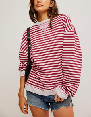 Free People - Classic Stripped Crew Sweater