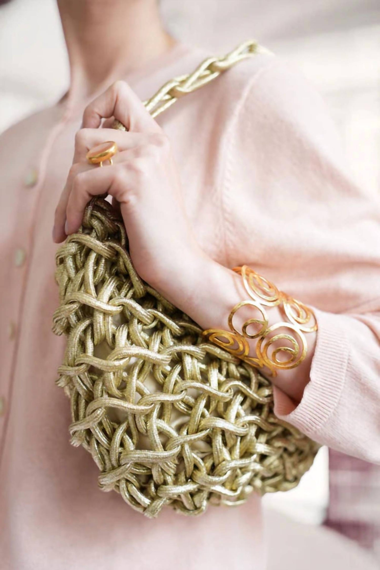 Debbie Katz - Women's Nicole Metallic Crochet Bag