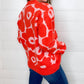 &Merci - Floral Knit Sweater Cardigan