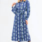 Mary Square - Ikat Pattern Midi Dress