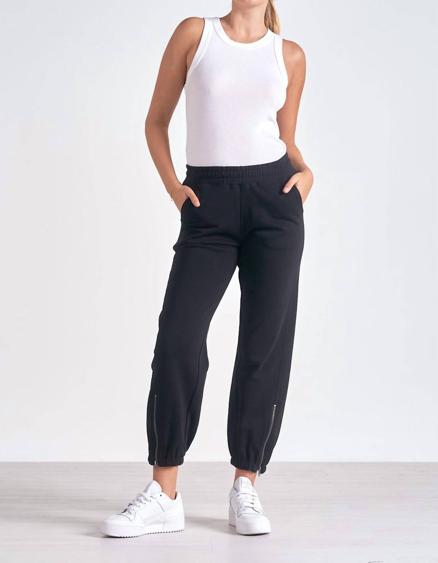 Elan - Harlow Side Zipper Jogger