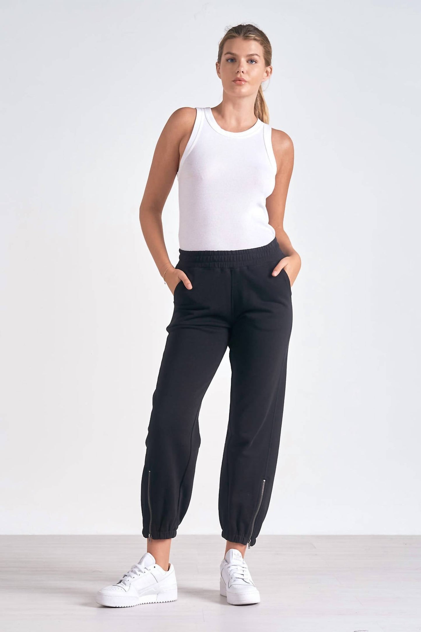 Elan - Harlow Side Zipper Jogger