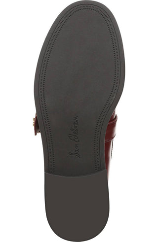 Sam Edelman - Women's Elaina Leather Buckle Detailed Slip On Fashion Loafers