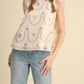 &Merci - Embroidered Babydoll Top