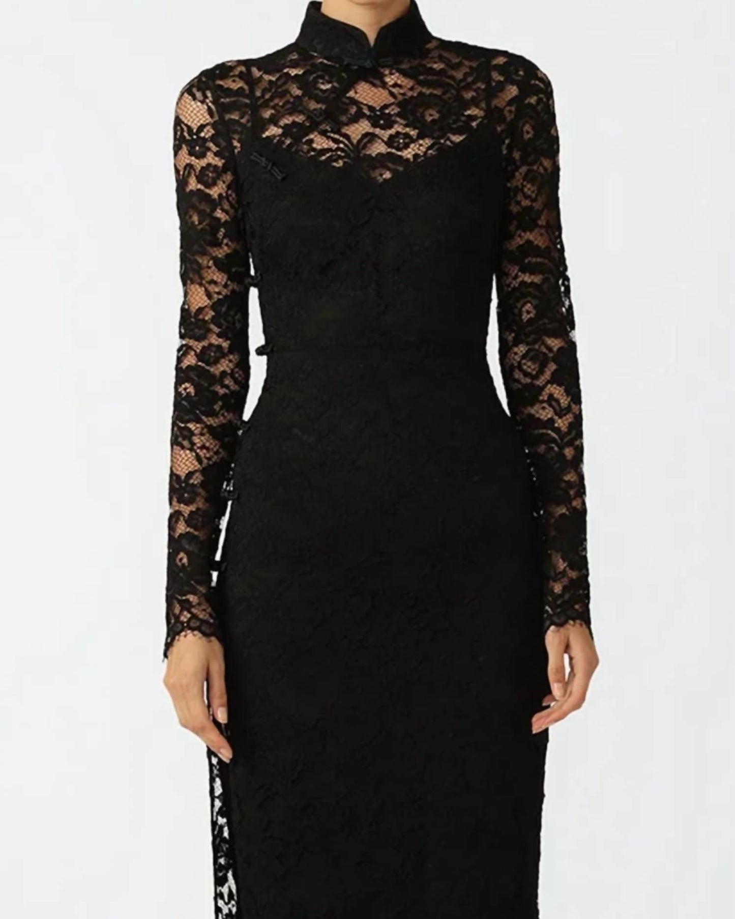 Sau Lee - Rebecca Full-length Lace Dress