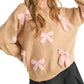 &Merci - Velvet Bow Knit Sweater