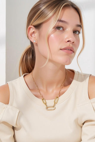 Akalia - Women's Waterproof 18k Link Necklace